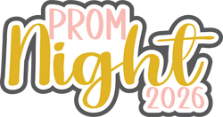 Prom Night 2026 - Scrapbook Page Title Die Cut
