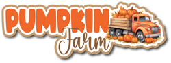 Pumpkin Farm - Scrapbook Page Title Die Cut