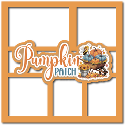 Pumpkin Patch - 5 Frames - Scrapbook Page Layered Overlay Kit