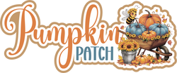 Pumpkin Patch - Scrapbook Page Title Die Cut
