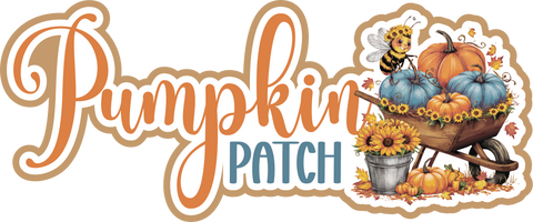 Pumpkin Patch - Scrapbook Page Title Die Cut