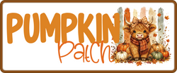 Pumpkin Patch - Scrapbook Page Title Die Cut