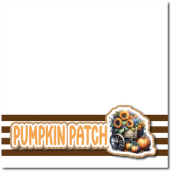 Pumpkin Patch - Printed Premade Scrapbook Page 12x12 Layout