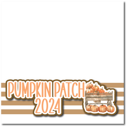 Pumpkin Patch 2024 - Printed Premade Scrapbook Page 12x12 Layout