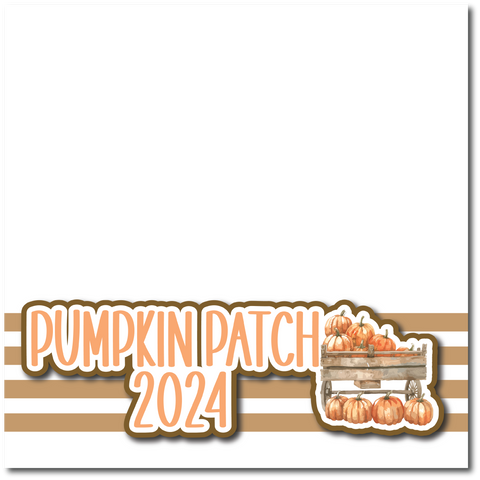 Pumpkin Patch 2024 - Printed Premade Scrapbook Page 12x12 Layout