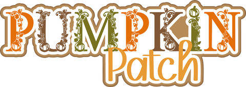 Pumpkin Patch - Scrapbook Page Title Sticker