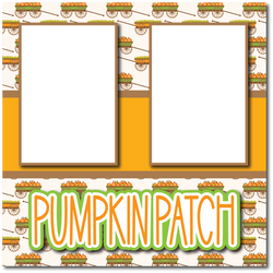 Pumpkin Patch - Printed Premade Scrapbook Page 12x12 Layout