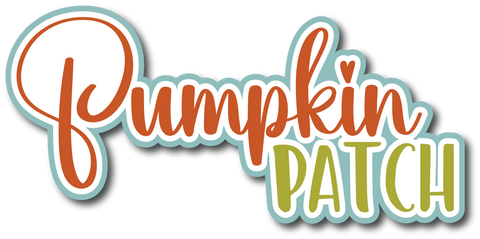Pumpkin Patch - Scrapbook Page Title Die Cut
