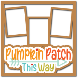 Pumpkin Patch this Way - 3 Frames  - Layered Overlay - Digital Cut File - SVG - INSTANT DOWNLOAD