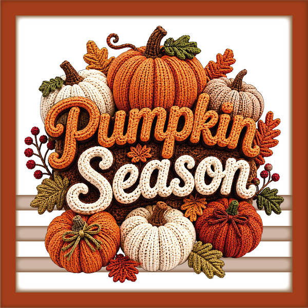 Pumpkin Season - Scrapbook Page Title Sticker