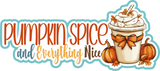 Pumpkin Spice and Everything Nice - 5 Frames - Scrapbook Page Layered Overlay Kit
