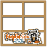 Pumpkin Spice Season - 4 Frames - Scrapbook Page Layered Overlay Kit