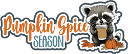 Pumpkin Spice Season - Scrapbook Page Title Die Cut