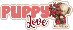 Puppy Love - Scrapbook Page Title Sticker