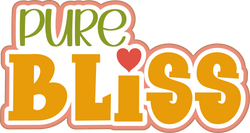 Pure Bliss - Scrapbook Page Title Die Cut