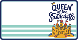 Queen of the Sandcastle - Scrapbook Page Title Die Cut