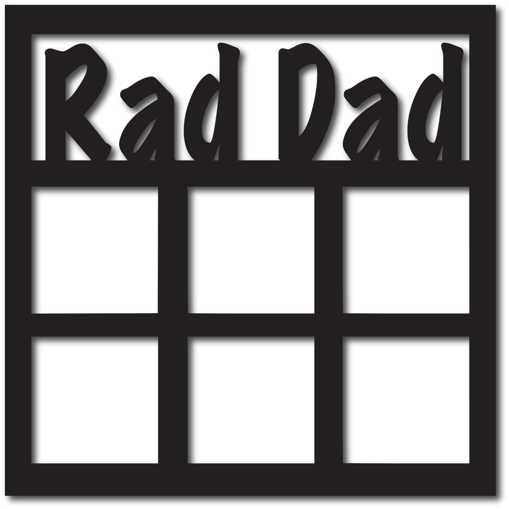 Rad Dad - 6 Frames - Digital Cut File - SVG - INSTANT DOWNLOAD – Autumn ...