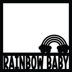 Rainbow Baby - Scrapbook Page Overlay Die Cut