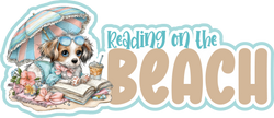 Reading on the Beach - Scrapbook Page Title Die Cut