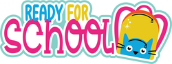 Ready for School - Scrapbook Page Title Sticker