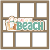 Ready for the Beach - 6 Frames - Scrapbook Page Layered Overlay Kit