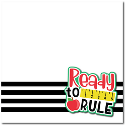 Ready to Rule - Printed Premade Scrapbook Page 12x12 Layout