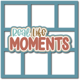 Real Life Moments - 6 Frames - Scrapbook Page Layered Overlay Kit