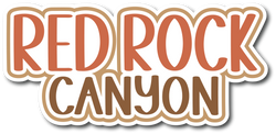 Red Rock Canyon - Scrapbook Page Title Sticker