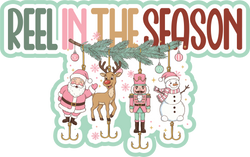Reel in the Season - Scrapbook Page Title Die Cut