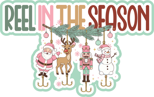 Reel in the Season - Scrapbook Page Title Sticker