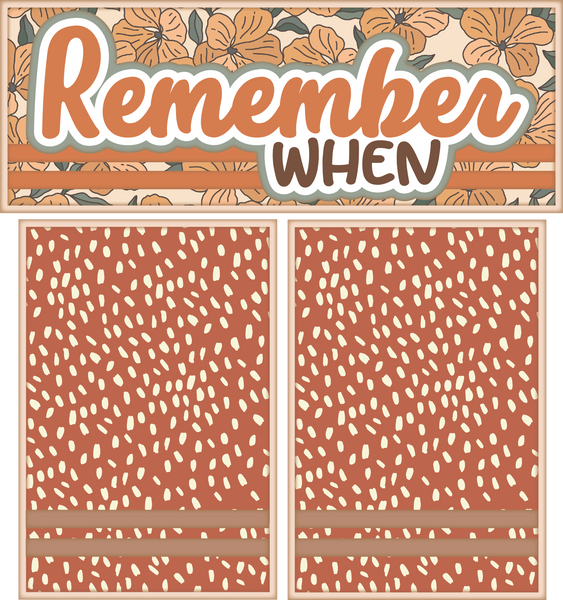 Remember When - Scrapbook Page Photo Mat Set