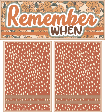 Remember When - Scrapbook Page Photo Mat Set