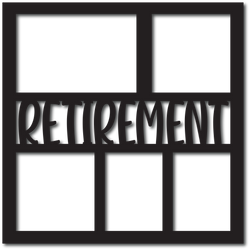 Retirement - 5 Frames - Digital Cut File - SVG - INSTANT DOWNLOAD