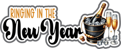 Ringing in the New Year - Scrapbook Page Title Sticker