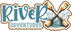 River Adventures - Scrapbook Page Title Sticker