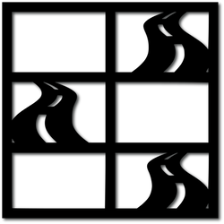 Roads - Streets - 6 Frames - Digital Cut File - SVG - INSTANT DOWNLOAD