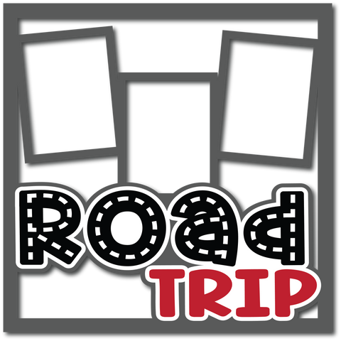Road Trip - 3 Frames - Layered Overlay - Digital Cut File - SVG - INSTANT DOWNLOAD