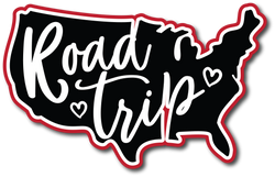 Road Trip - Scrapbook Page Title Sticker