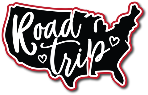 Road Trip - Scrapbook Page Title Die Cut