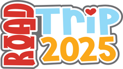 Road Trip 2025 - Scrapbook Page Title Sticker