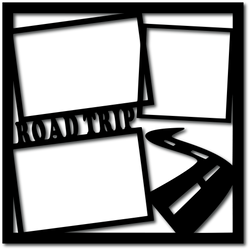 Road Trip - 3 Frames - Digital Cut File - SVG - INSTANT DOWNLOAD