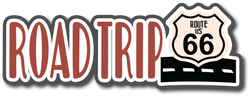 Road Trip - Scrapbook Page Title Die Cut