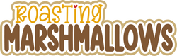 Roasting Marshmallows - Scrapbook Page Title Sticker