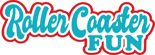 Roller Coaster Fun - Scrapbook Page Title Sticker