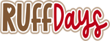 Ruff Days - 6 Frames - Scrapbook Page Layered Overlay Kit