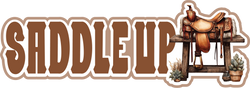 Saddle Up - Scrapbook Page Title Sticker
