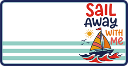 Sail Away with Me - Scrapbook Page Title Die Cut
