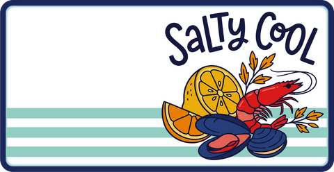 Salty Cool  - Scrapbook Page Title Die Cut