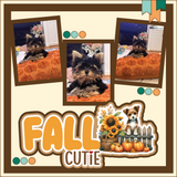 Fall Cutie - 3 Frames - Scrapbook Page Layered Overlay Kit