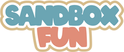 Sandbox Fun - Scrapbook Page Title Sticker